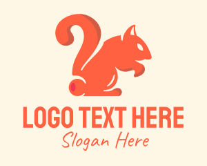 Teaching - Orange Squirrel Question logo design