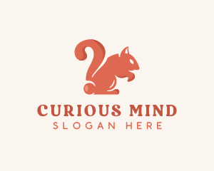 Question - Squirrel Question Mark logo design