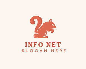 Squirrel Question Punctuation logo design