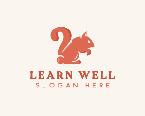 Teaching - Squirrel Question Mark logo design