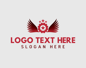 Tool - Gear Star Wing Mechanic logo design