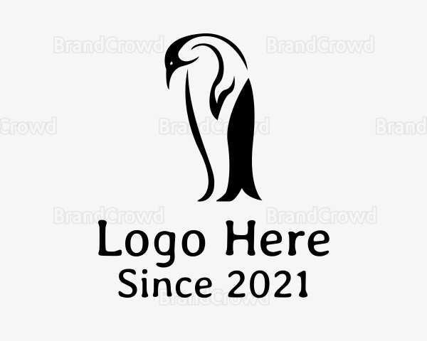 Wild Penguin Bird Logo