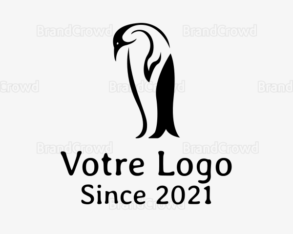 Wild Penguin Bird Logo