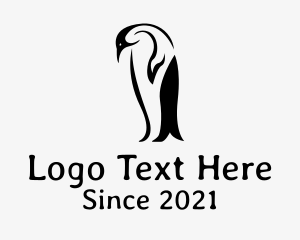 Wild Penguin Bird logo design