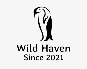 Wild Penguin Bird logo design