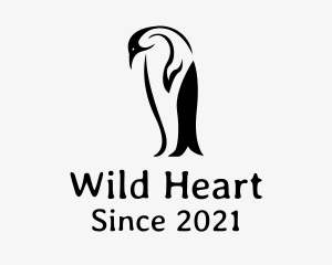 Wild Penguin Bird logo design