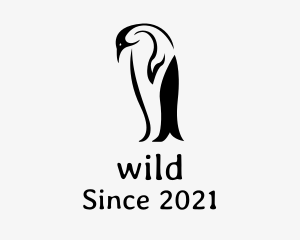 Wild Penguin Bird logo design