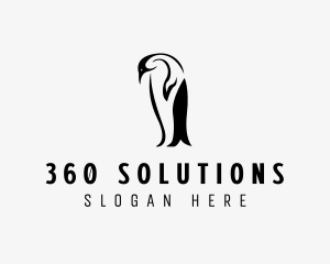 Wild Penguin Bird logo design