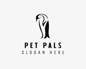 Wild Penguin Bird logo design