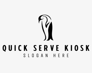 Wild Penguin Bird logo design