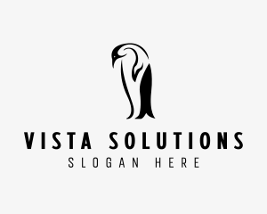 Wild Penguin Bird logo design