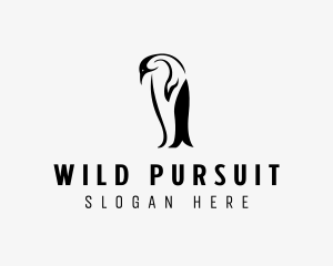 Wild Penguin Bird logo design