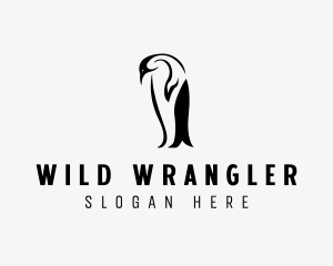 Wild Penguin Bird logo design