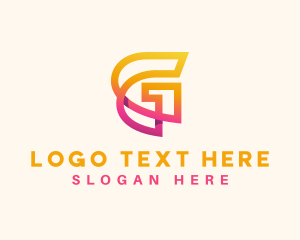 Tech - Gradient Tech Software App logo design
