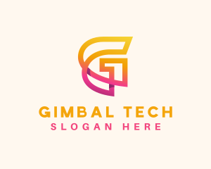 Gradient Tech Software App  logo design