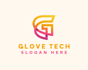 Gradient Tech Software App  logo design