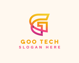 Gradient Tech Software App  logo design