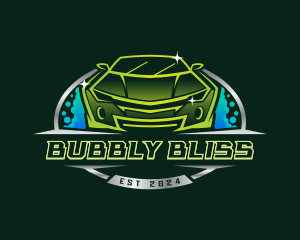 Car Wash Bubbles logo design