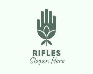 Natural Plant Hand Logo