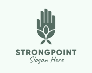 Natural Plant Hand Logo