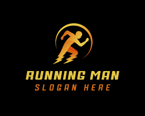 Fast Human Lightning logo design