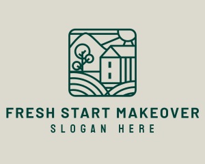 Rustic Agriculture Farmhouse logo design