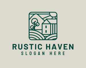 Rustic Agriculture Farmhouse logo design