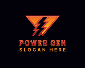 Generator - Lightning Voltage Generator logo design