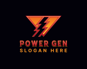 Lightning Voltage Generator logo design