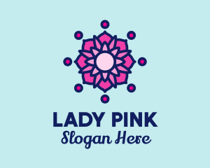 Pink Lotus Spa logo design