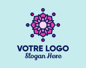 Yoga Center - Pink Lotus Spa logo design