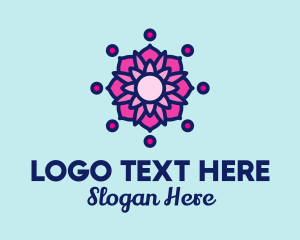 Yoga - Pink Lotus Spa logo design