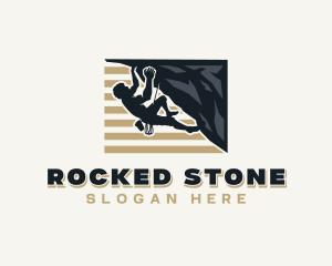 Mountain Rock Climbing logo design