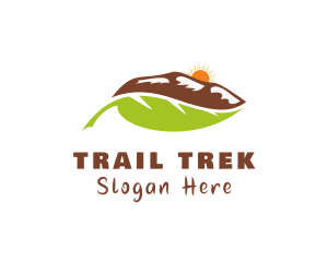 Cross Country - Mountain Leaf Travel logo design