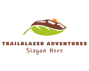 Cross Country - Mountain Leaf Travel logo design