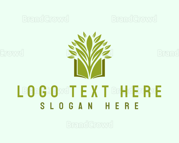 Learning Book Leaf Logo