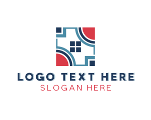 Flooring - Home Flooring Pattern logo design