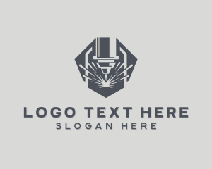 Mechanical - Laser Metal Engraving logo design