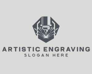 Laser Metal Engraving logo design