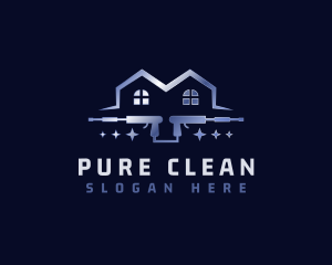 Pressure Wash Maintenance Cleaning logo design