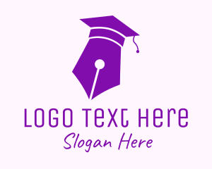 Graduation Cap Pen Logo