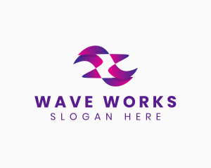 Wave App Technology logo design