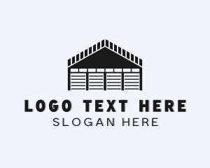 Delivery - Warehouse Industrial Structure logo design