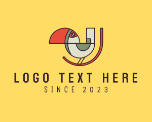 Geometric Toucan Aviary Logo