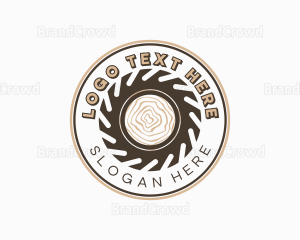 Wood Sawmill Tool Logo