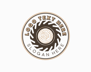 Badge - Wood Sawmill Tool logo design