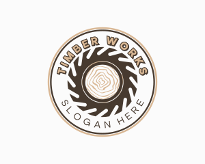 Sawmill - Wood Sawmill Tool logo design