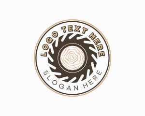 Wood Sawmill Tool Logo