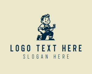 Mascot - Plumbing Pipe Handyman logo design