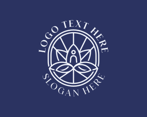 Yoga Lotus Meditation Logo